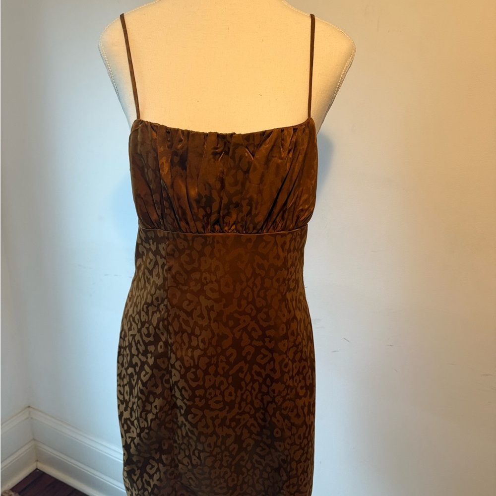 Forever 21 Brown Animal Print Mini Dress